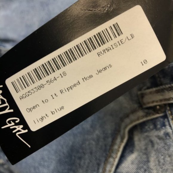 The Rockn Rev Nasty Gal Size 6 Light Blue Mom Jean - Picture 7 of 9